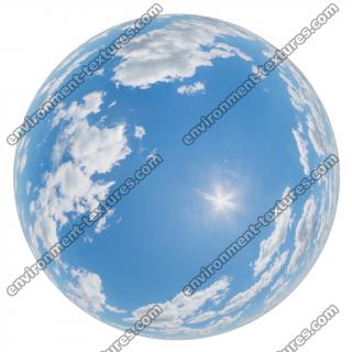 HDRi Skydome of Blue Clouded Sky 12K